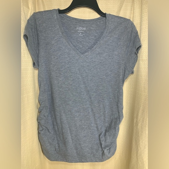 Aglow Tops - AGlow Gray Maternity T- Shirt  XL